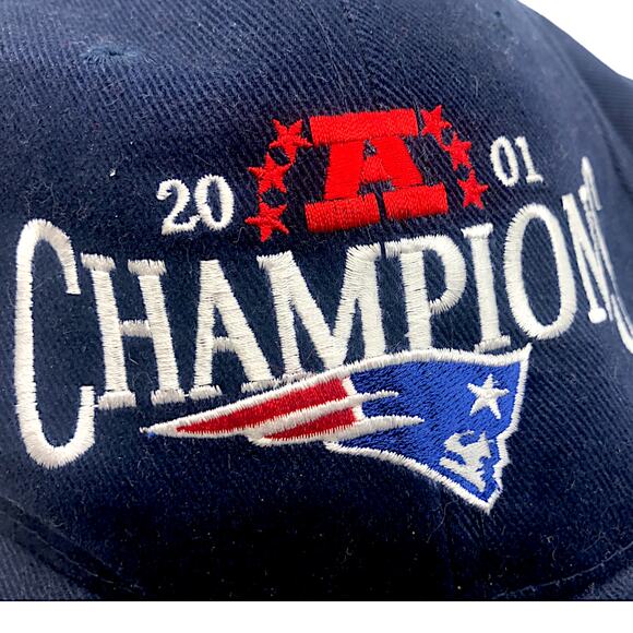 New England Patriots 2001 AFC Champions Hat - New w/ Tags - Picture 5 of 8